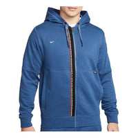 Nike F.C. Tribuna Full-Zip Hoodie 'Blue' DH9684-410