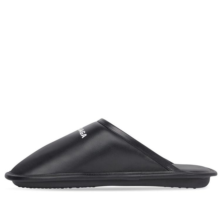 Balenciaga Calf Leather Home Slippers 'Black' 736288WB7211090