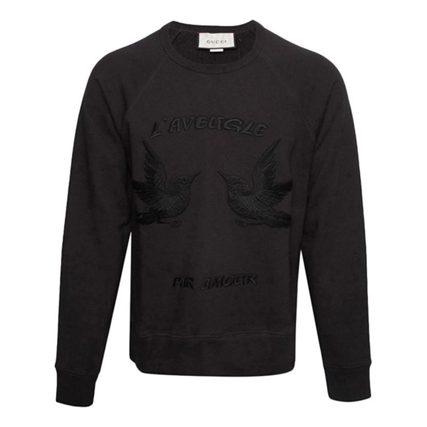 Men's Gucci SS21 Printing Long Sleeves Black 408242-X5072-1285
