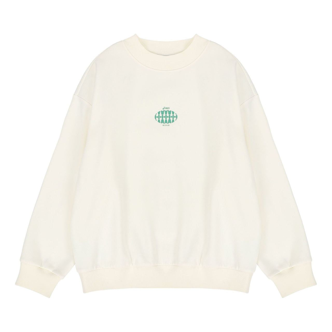 ASICS x 8ON8 Crossover Sports Loose Round Neck Pullover Couple Style White 2203A123-200