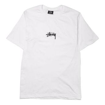 Stussy Stock Tee Small Label Printing Short Sleeve White 1904026-02