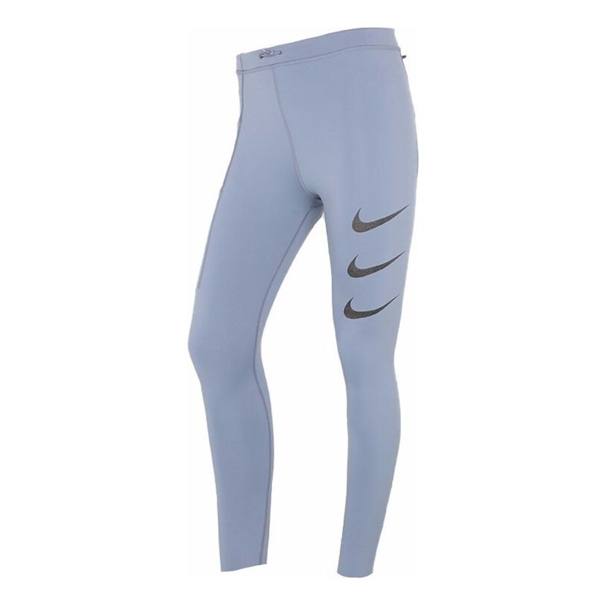 (WMNS) بنطال رياضي مطبوع من Nike Epic Luxe Run Division باللون الرمادي DA1271-493
