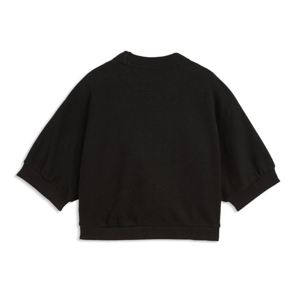 (WMNS) PUMA Elevated Essentials Relaxed Sweatshirt 'PUMA Black' 636645-01
