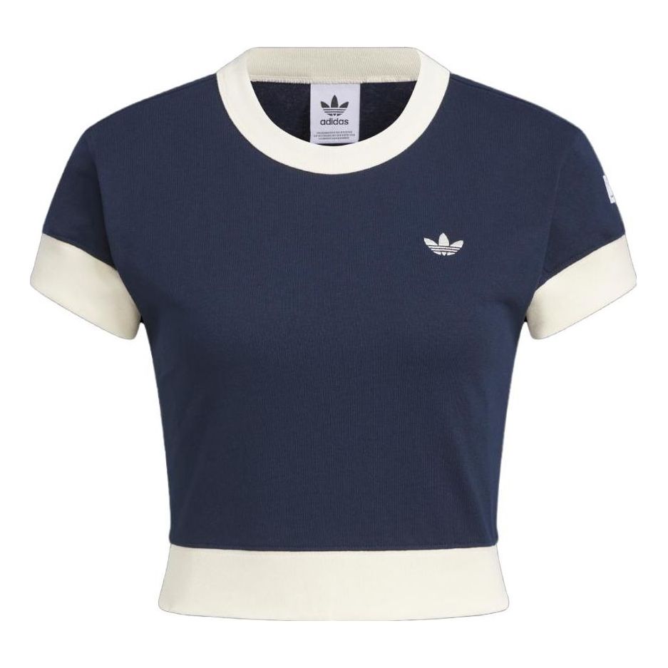 (WMNS) adidas Originals x Notitle Tennis T-Shirts 'Blue White' IN1079