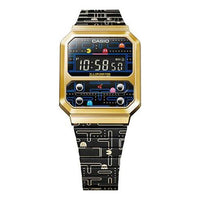 Casio Crossover Digital Cube Watch 'Black Gold Blue' A100WEPC-1BPR-PERSON