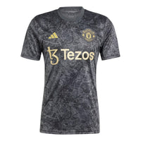adidas Manchester United Stone Roses Pre-Match Jersey Asia Sizing 'Black' IQ1566