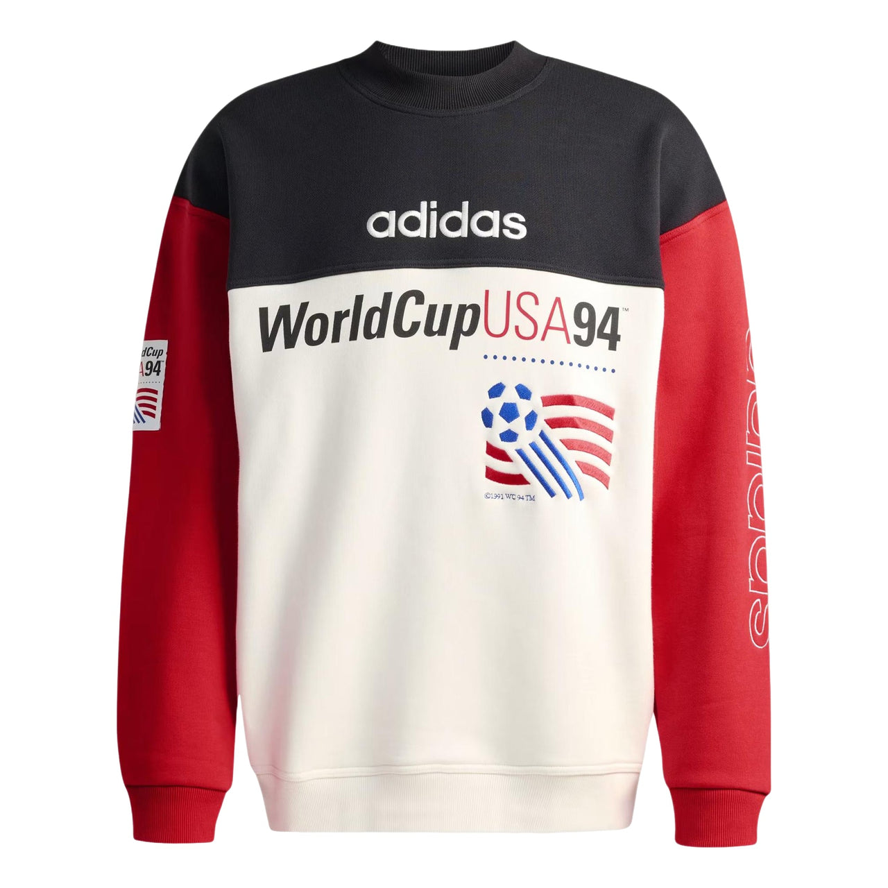 adidas World Cup USA Graphic Sweatshirt 'Black White Red' KC5447