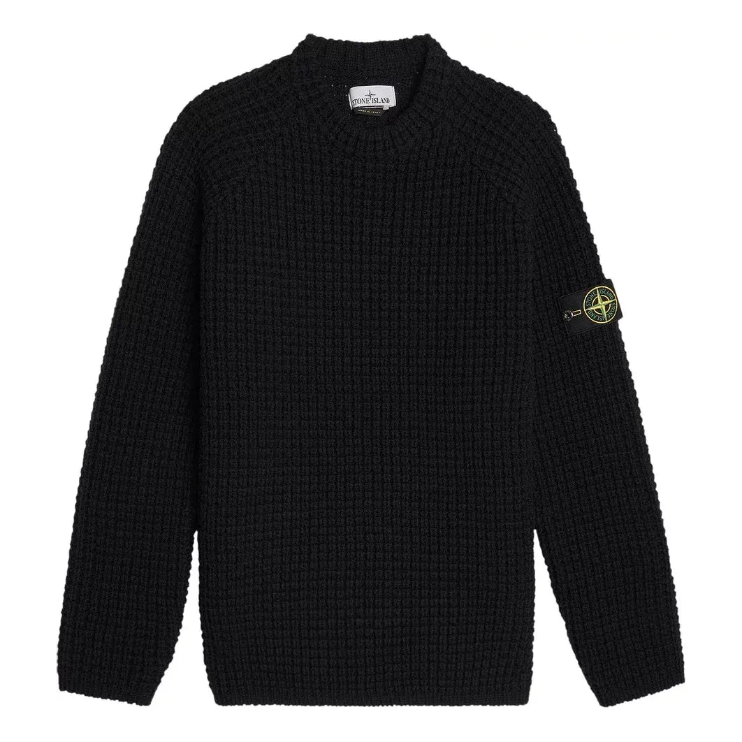 STONE ISLAND President's Wool Sweater 'Black' 7915502D5-V0029