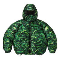 Supreme x H.R. Giger Jacquard Down Puffer Jacket 'Green Black' SUP-FW23-141