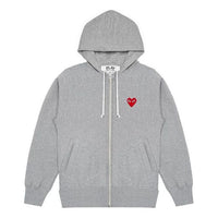 COMME des GARCONS PLAY Multi Heart Zip Up Hoodie 'Grey' AZ-T250-051-1