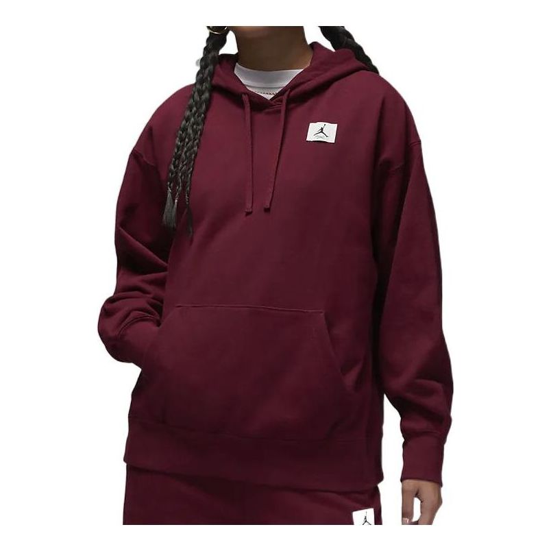 (WMNS) Air Jordan Flight Fleece Hoodie 'Claret' DQ4604-645