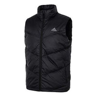 adidas Down Vest Outdoor Stay Warm Stand Collar Black H20775