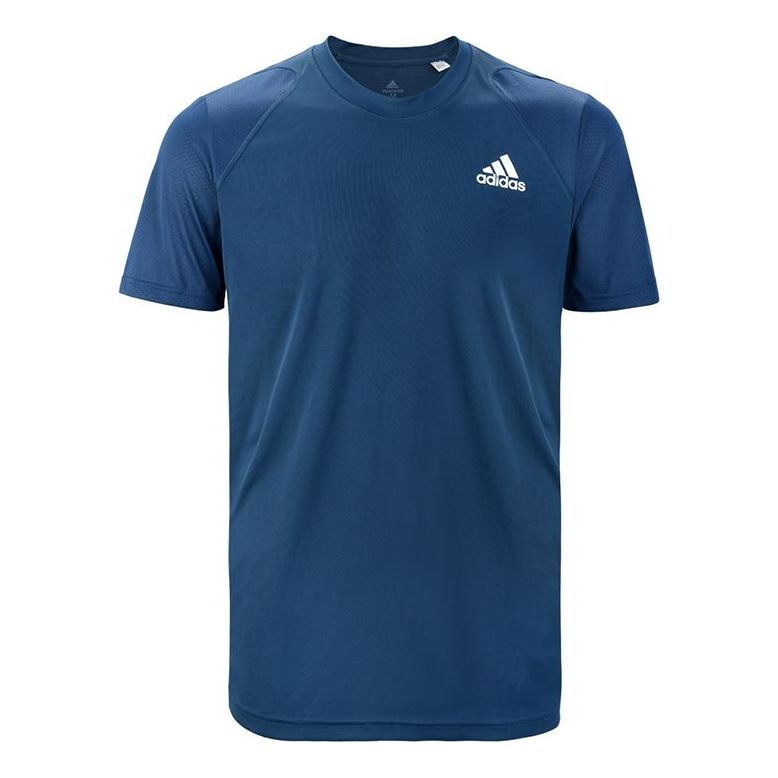 adidas Tennis Quick Dry Breathable Running Gym Short Sleeve Blue GL5454