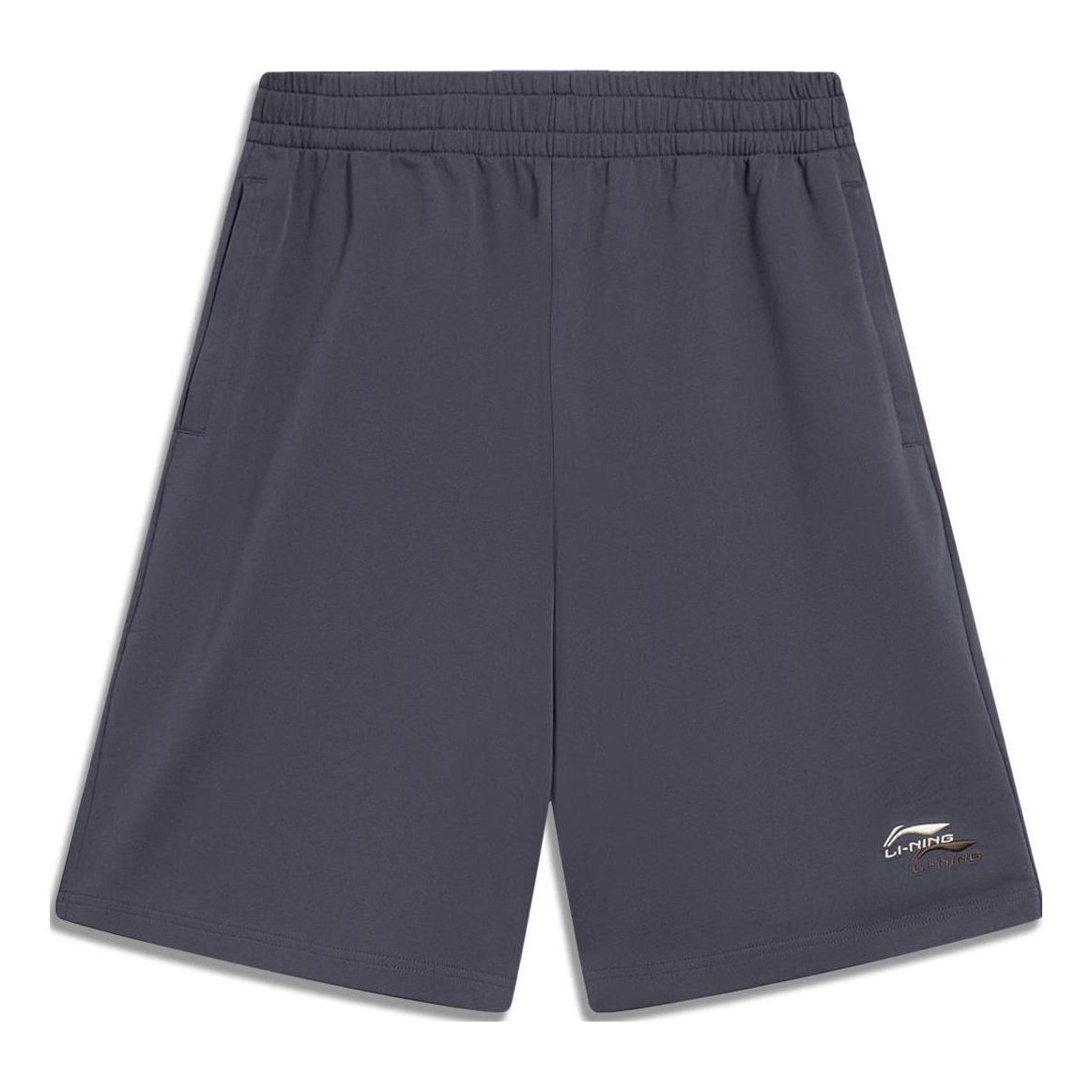 Li-Ning Embroidered Logo Shorts 'Grey' AKST745-3