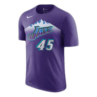 Nike DRI-FITNBA Short Sleeve Utah Jazz Purple AT2412-548