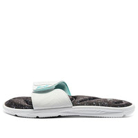 (WMNS) Under Armour Ignite VI Graphic FB Slippers White/Black 3023767-104