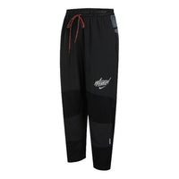 Nike Letter Printing Pocket Splicing Sports Cropped Trousers Men's Black DA1153-010