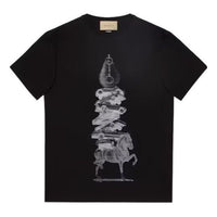 Gucci Cotton Jersey Printed T-shirt 'Black' 771758-XJGIC-1152