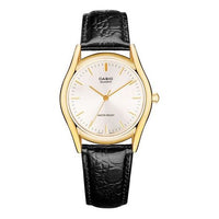 Casio Influencer Analog Watch 'Black White Gold' MTP-1094Q-7A
