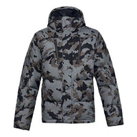 Under Armour Sportstyle Fleece Down Jacket 'Black Grey' 1355853-002