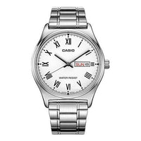 Casio Dress Classic Minimalistic Analog Watch 'Silver Steel White' MTP-V006D-7B