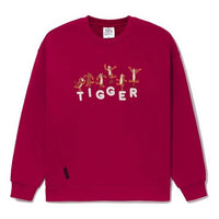 Li-Ning x Disney Crossover Series Cartoon Alphabet Printing Sports Loose Pullover Couple Style Chicago Bulls 'Red' AWDS547-3
