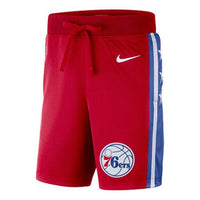 Nike NBA Philadelphia 76 Basketball Sports Breathable Quick Dry Shorts Red AV6622-657