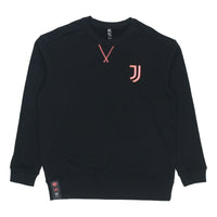 adidas Juve Lny Cr Swt limited Juventus Embroidered team logo Soccer/Football Sports Pullover Black H67143