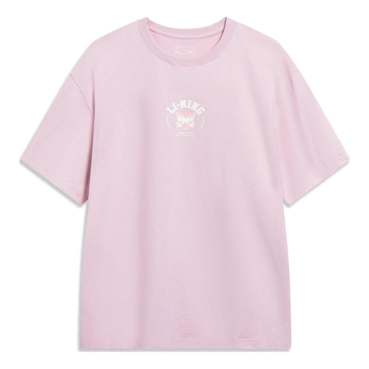 Li-Ning Chinese Culture Butterfly Graphic T-shirt 'Pink' AHST207-4