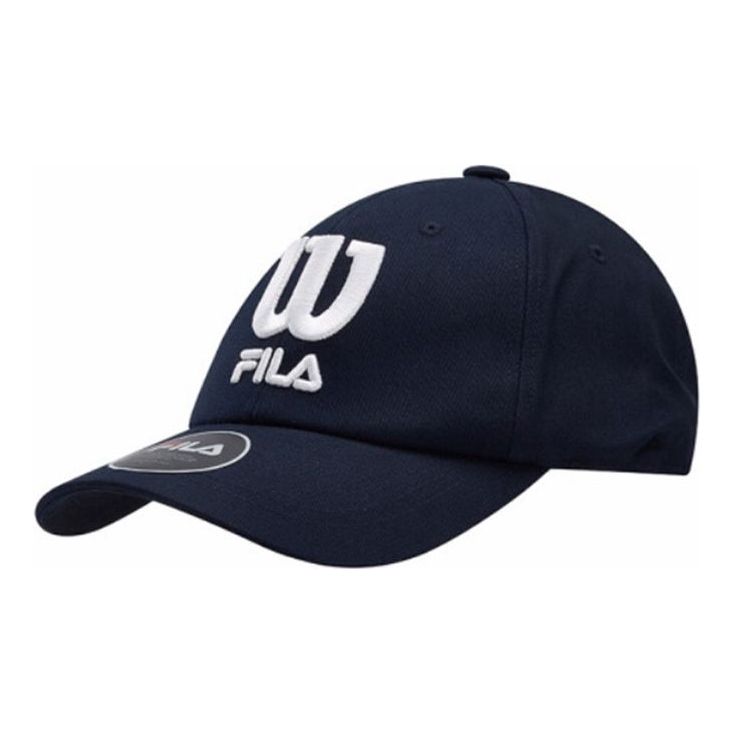 FILA Large Alphabet Embroidered Royal Blue Baseball Cap A13U033201F-NV