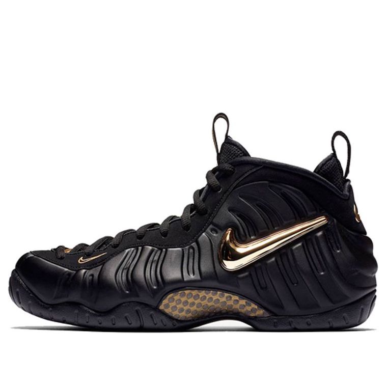 حذاء Nike Air Foamposite Pro "أسود معدني ذهبي" 624041-009