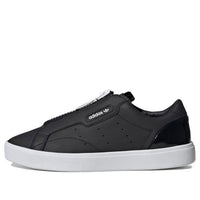 (WMNS) adidas originals Sleek Zip 'Black White' EF0695