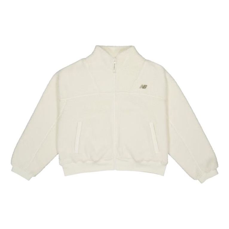 (WMNS) New Balance Casual Full-Zip Jacket 'White' MDD48132-IV