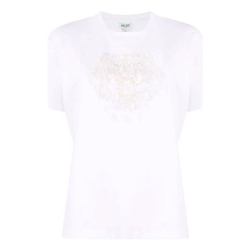 KENZO SS21 Round Neck Short Sleeve White FA52TS9584YN-01