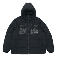 adidas originals Solid Color hooded down Jacket Black H13564