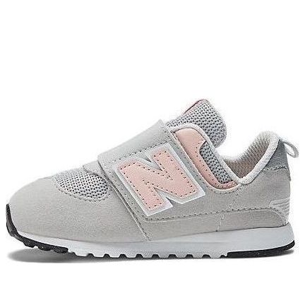 (TD) New Balance 574 New-B Hook & Loop 'Rain Cloud Pink Haze' NW574PK