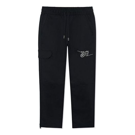 Li-Ning x DFT Way Of Wade Logo Sweatpants 'Black' AKXR589-1