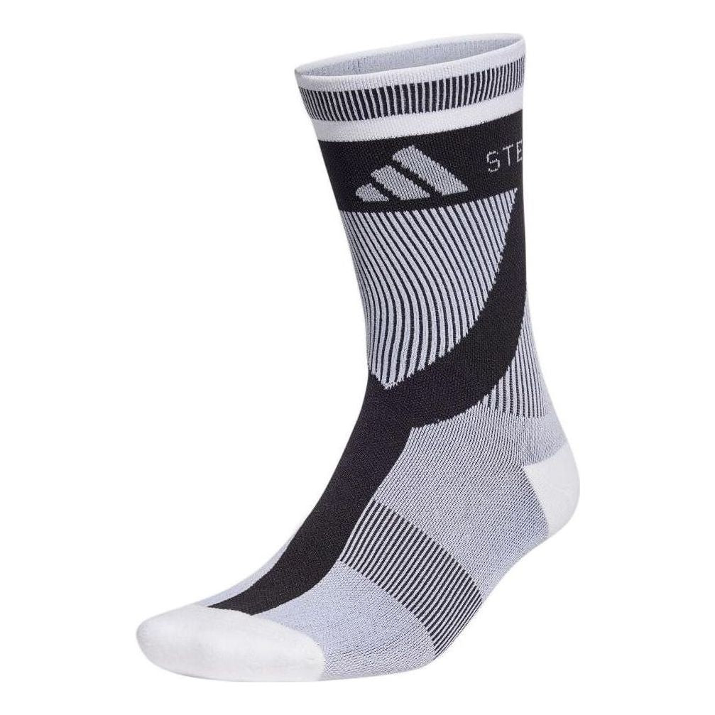 (WMNS) adidas by Stella McCartney Crew Socks 'White Black' HR4316