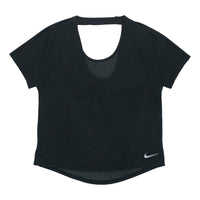 (WMNS) Nike Breathe Miler Running Short Sleeve Sports BRA Professional Black AJ8142-010