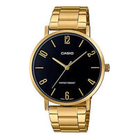Casio Dress Classic Minimalistic Analog Watch 'Gold Black' MTP-VT01G-1B2