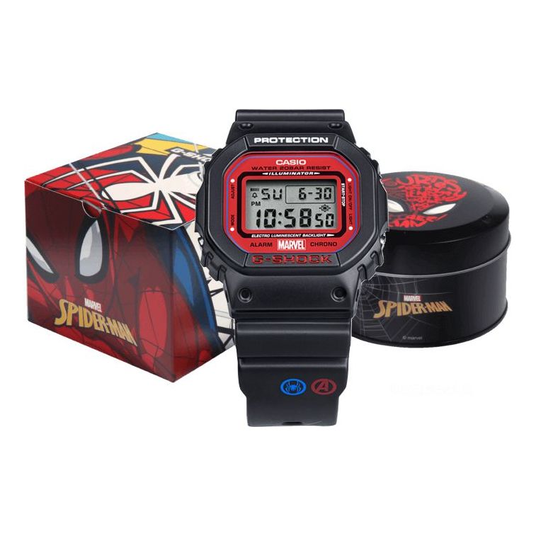CASIO G-Shock Square 'Black Red' DW-5600SPIDER-1PR