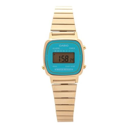 CASIO Analog Quartz Waterproof Unisex Mens Blue Digital LA670WGA-2DF