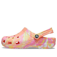 Crocs Classic Clog Marble Beach Sports Unisex Red Multi-Color Sandals 'Red' 206867-83F