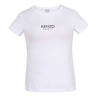 (WMNS) KENZO Slim Fit Round Neck Short Sleeve T-Shirt 'White' FA52TS710937-01