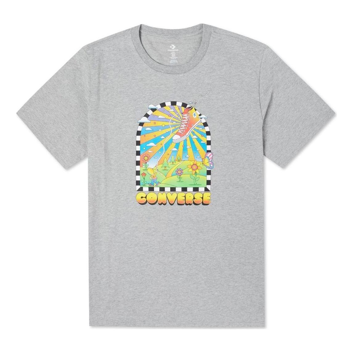 Converse New Heights Graphic T-Shirt 'Grey' 10023461-A03