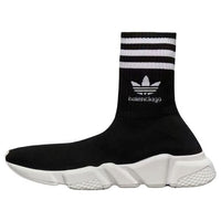 Balenciaga x adidas Originals Speed Sneakers 'Black White' 711189WBDV11090