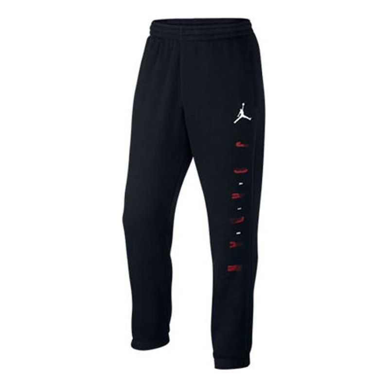 Jordan logo printed casual slim sports pants 'Black 726922-010