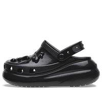 (WMNS) Crocs Crush High Shine Clogs 'Black' 209285-001