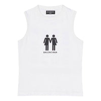 Balenciaga Pride 22 Tank Top 'White Black' 698102TMVO40904