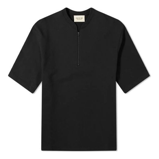 Fear of God Half Zipper Pullover Round Neck 'Black' FOG-SS20-92